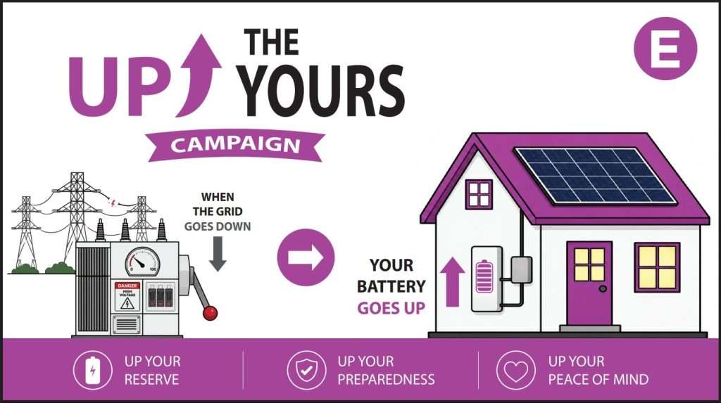 Hot Purple Energy Up Yours Campaign